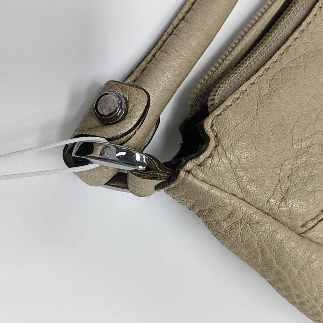 D Gold Monogram Calfskin Beige