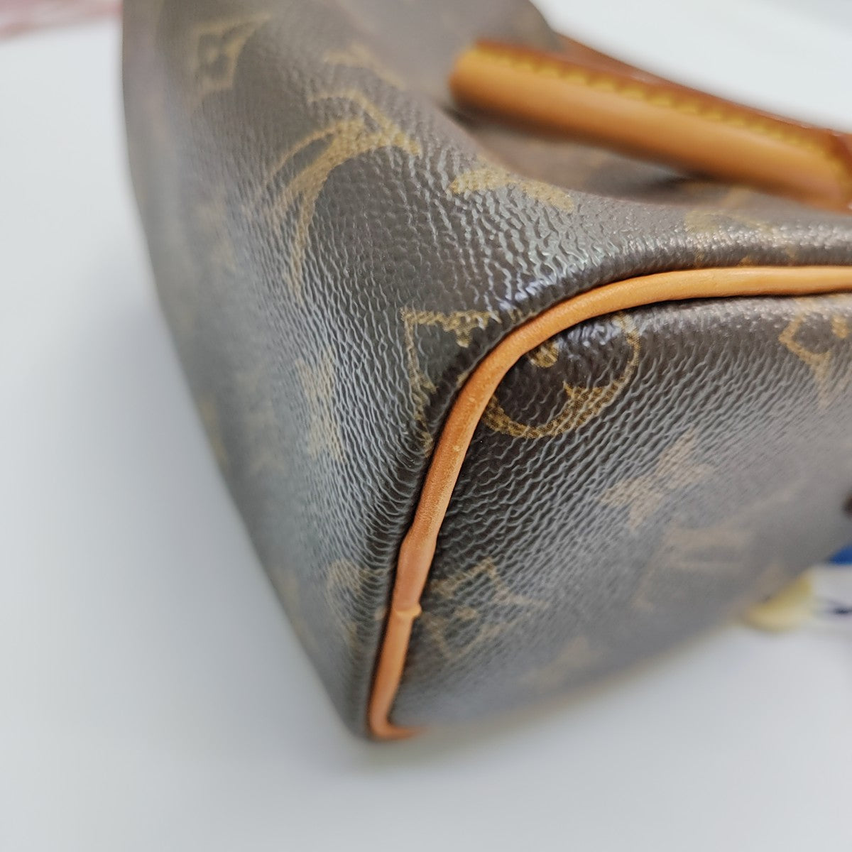 SPEEDY Nano Monogram Coated Canvas Brown