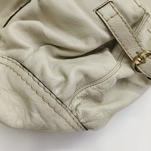 Calfskin Top Handle Bag White