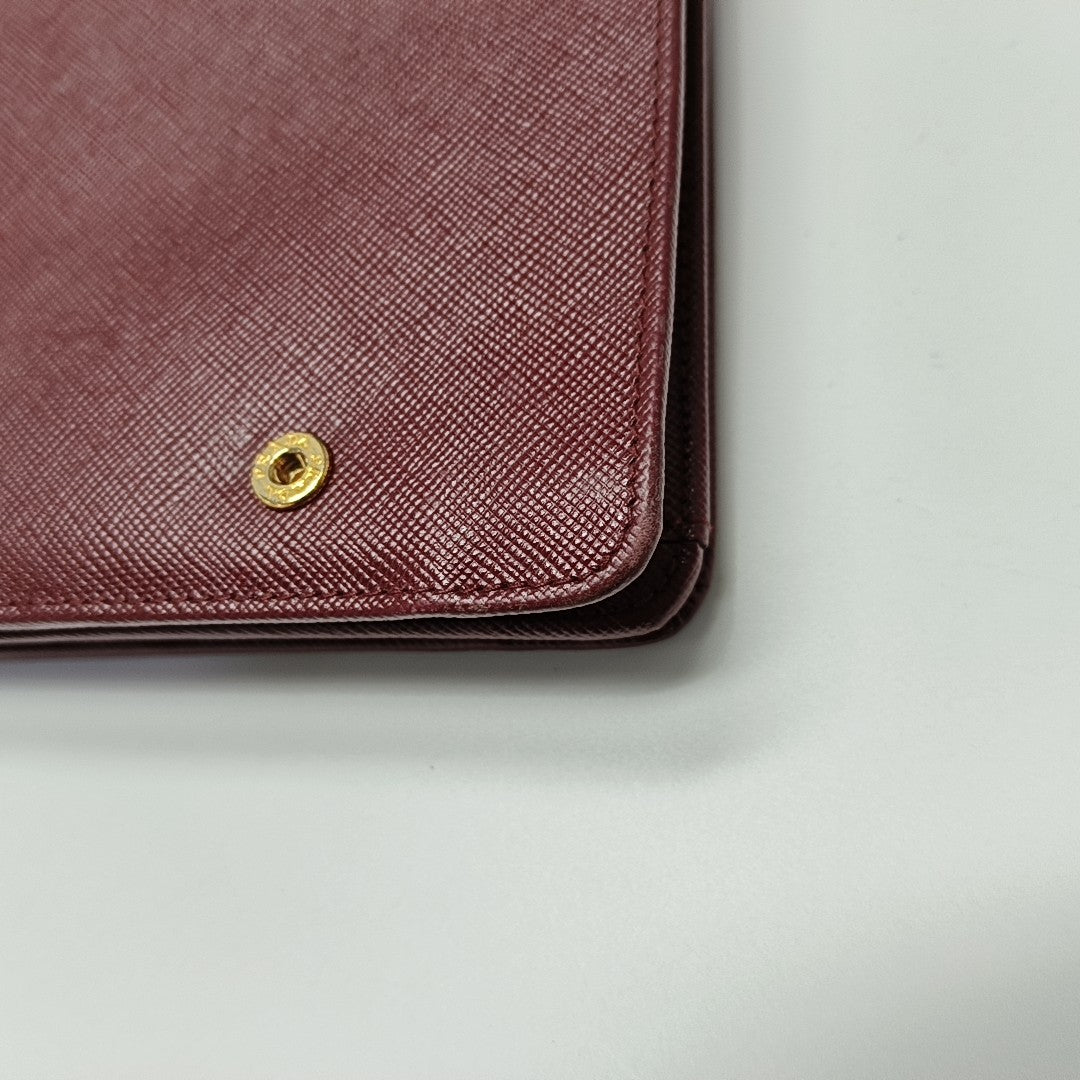 Saffiano Calfskin Shoulder Bag Red