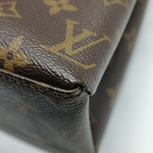 SAINT MICHEL Monogram Coated Canvas Brown