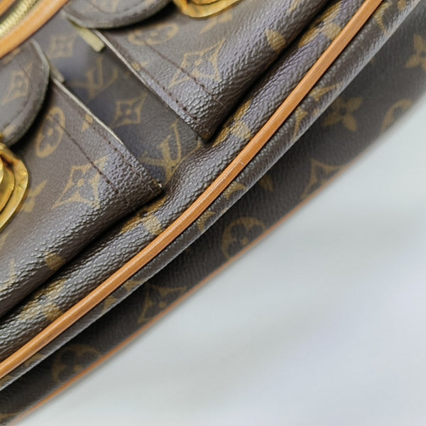 HUDSON GM Monogram Coated Canvas Brown