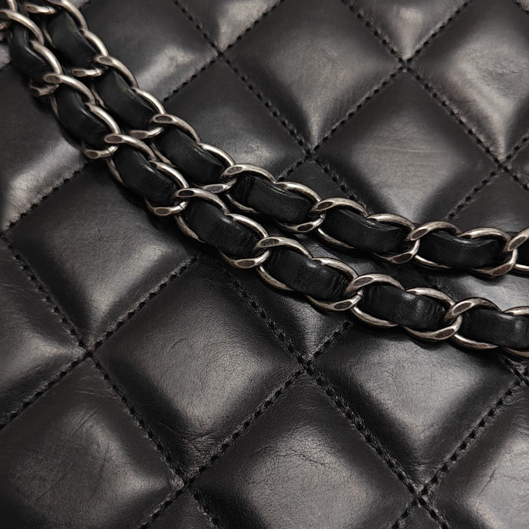 BALLERINE Medium Quilted Calfskin Black