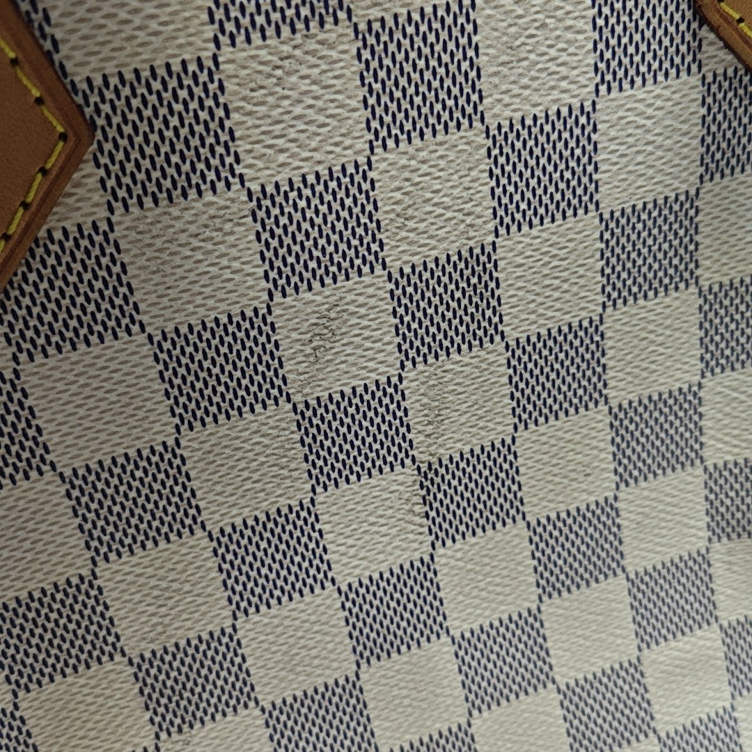 SPEEDY 30 Damier Azur Coated Canvas White
