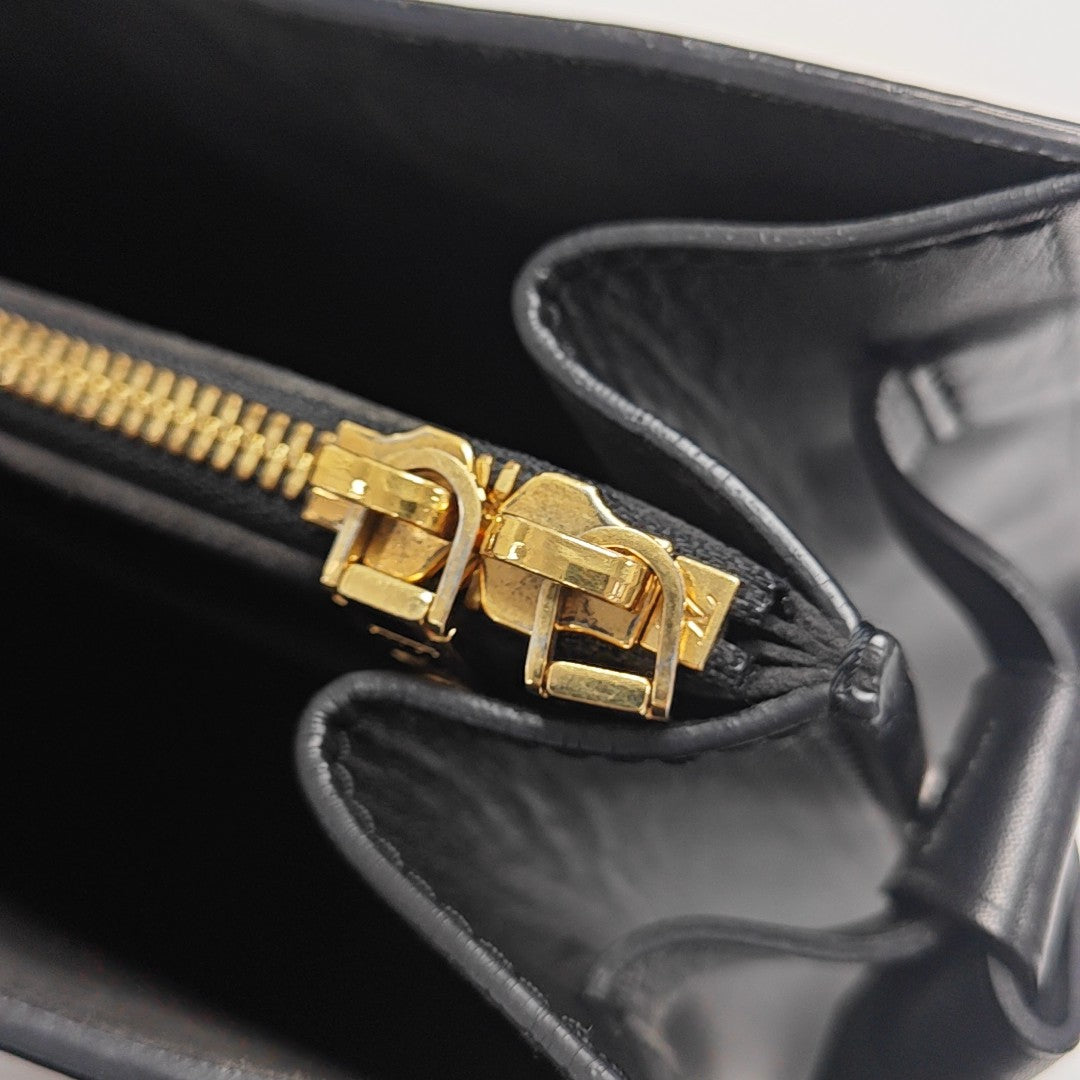 VERY MM Monogram Calfskin Black
