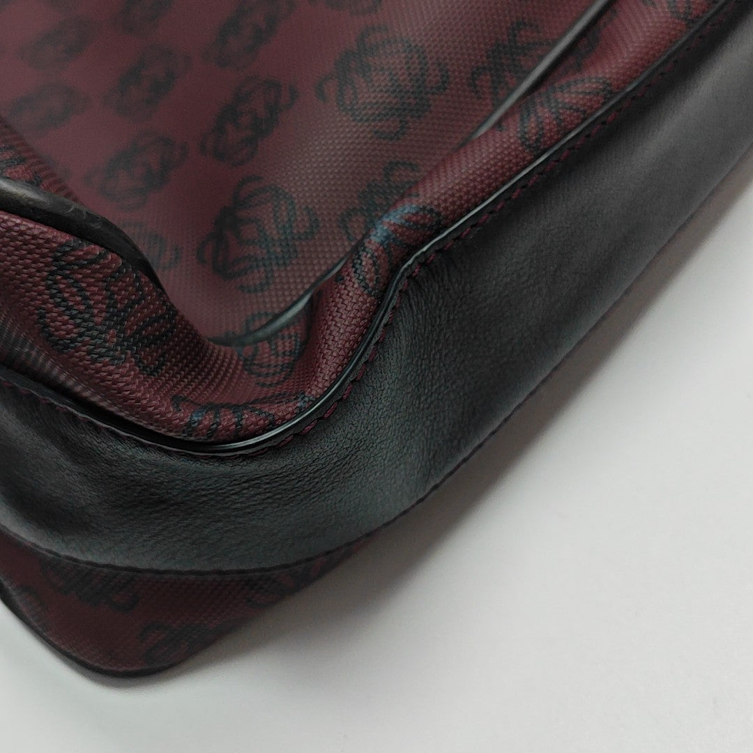 Coated Canvas Shoulder Bag Red