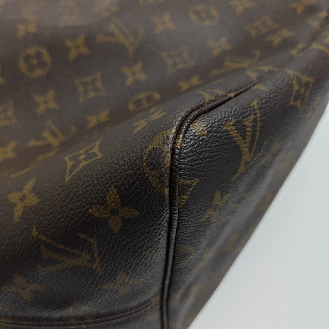 NEVERFULL GM Monogram Coated Canvas Brown