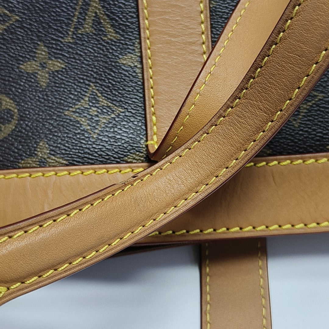 CABAS VOYAGE PM Monogram Coated Canvas Brown