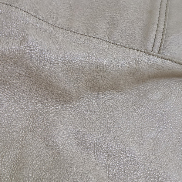 Leather Shoulder Bag Beige