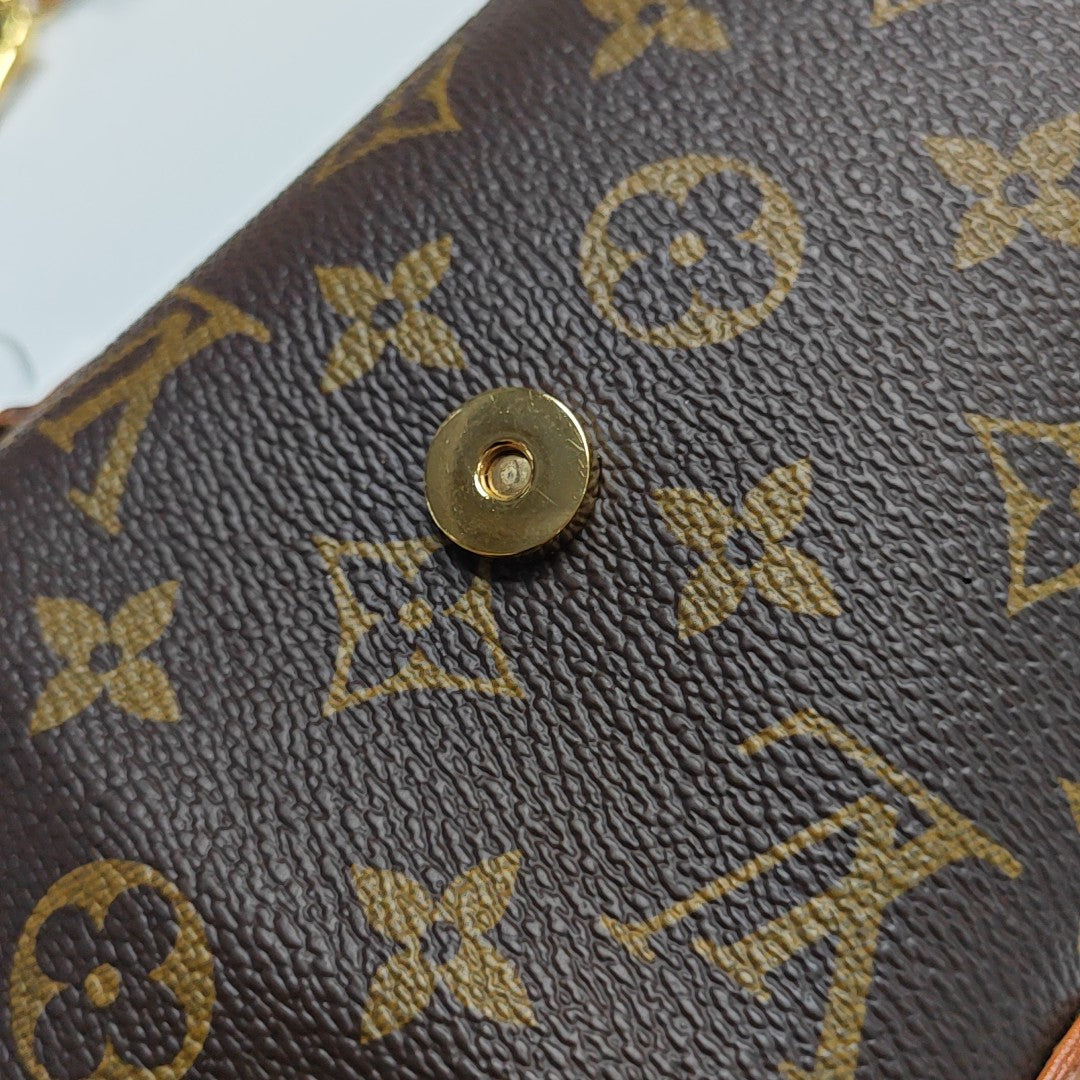 FOLD ME Monogram Coated Canvas Brown
