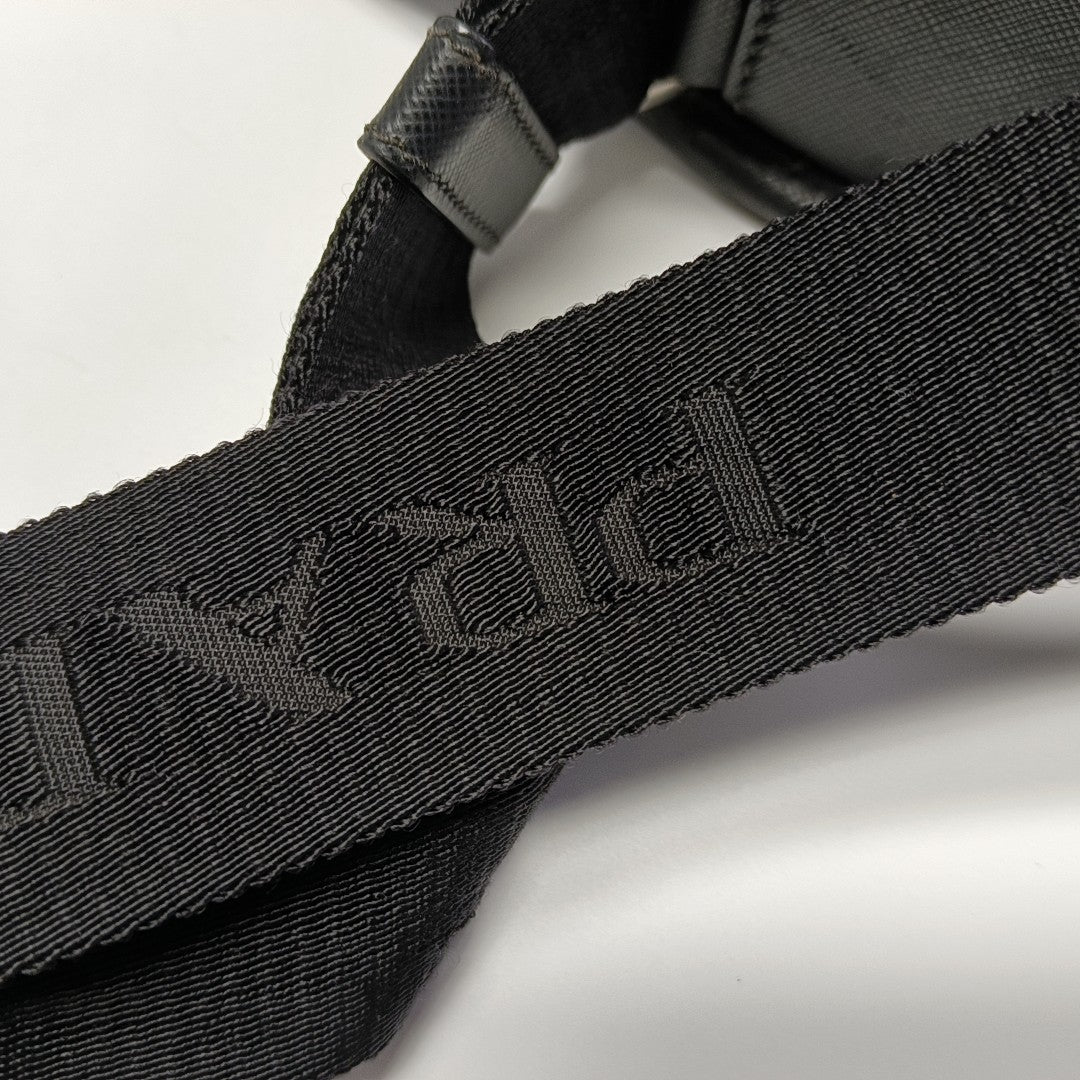 Nylon Shoulder Bag Black