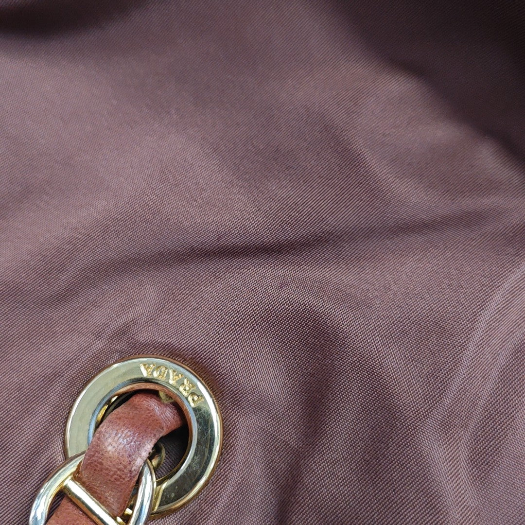 Fabric Tote Bag Brown