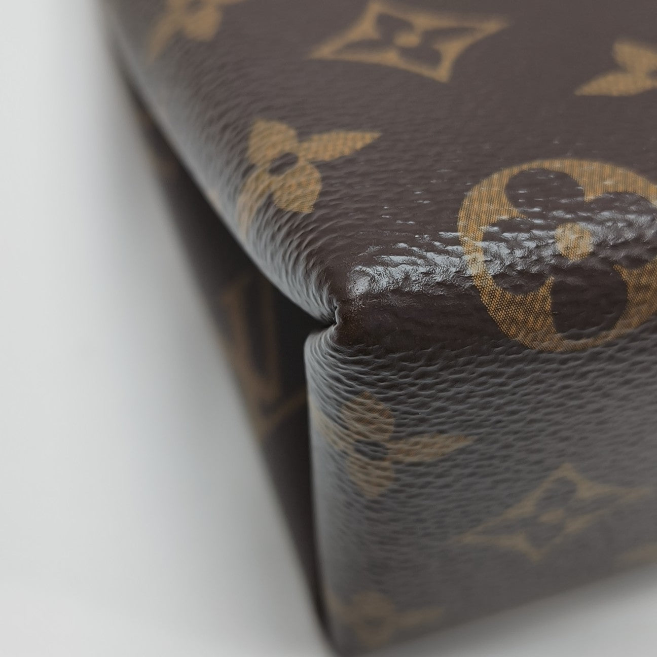LOCKY BB Monogram Coated Canvas Brown