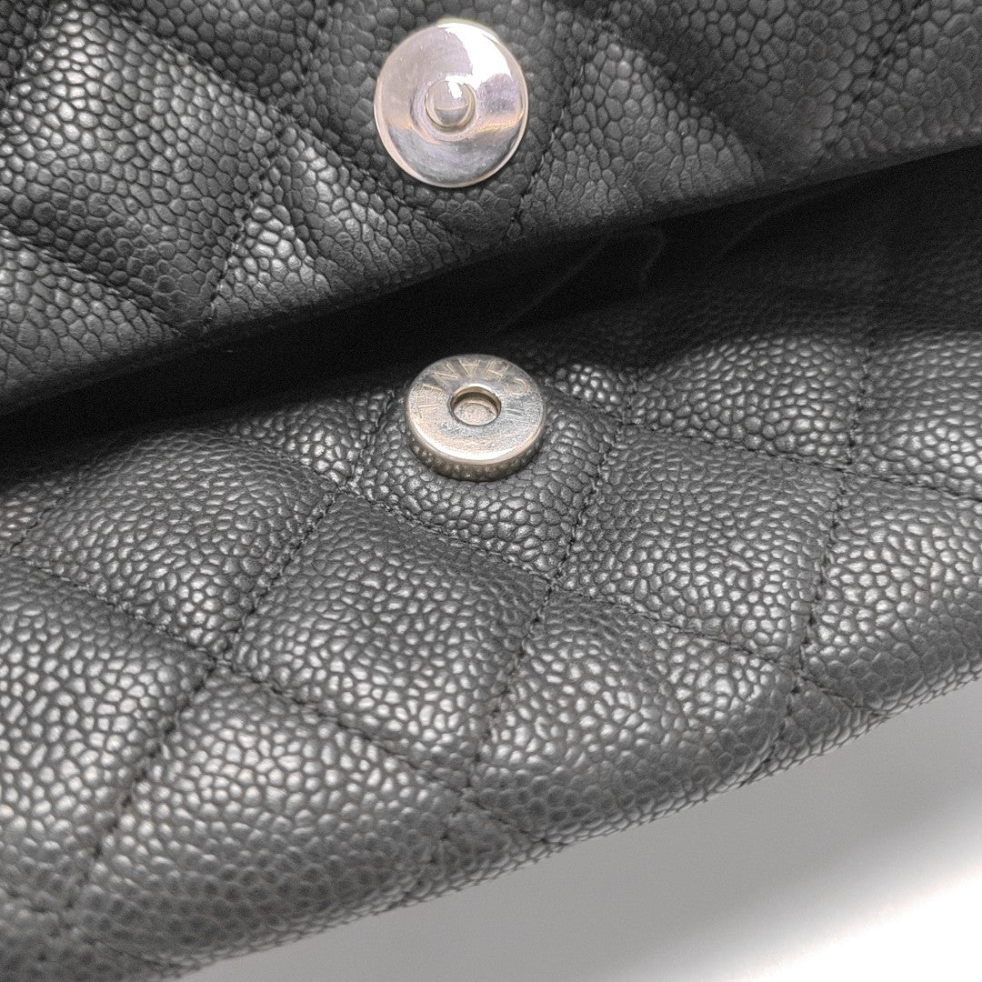 Quilted Grained Calfskin Black