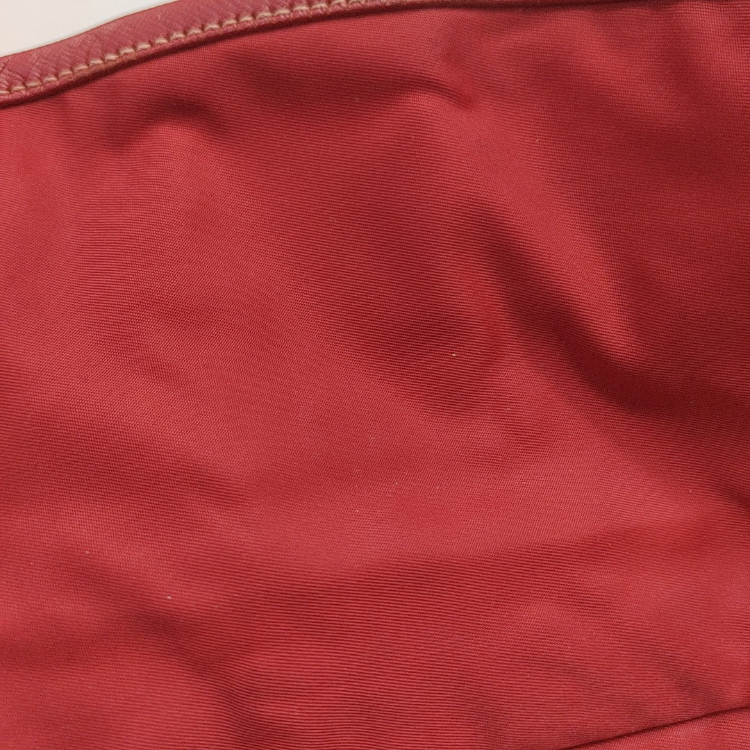 Nylon Shoulder Bag Red