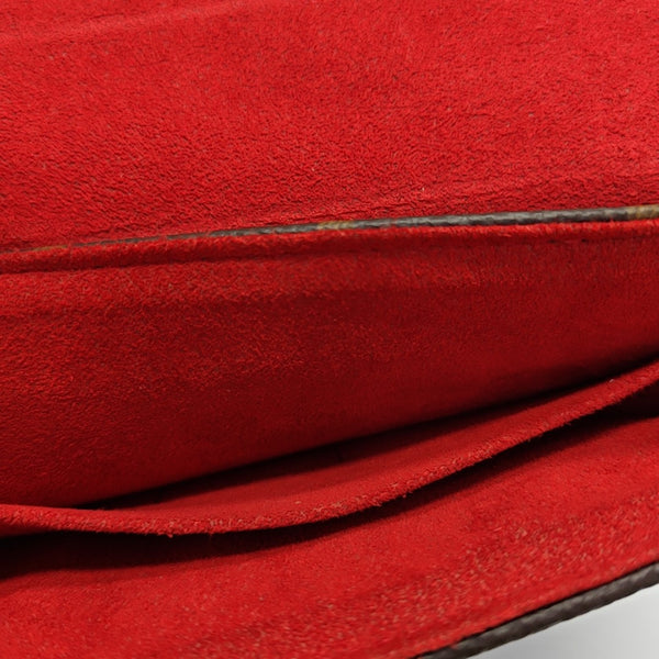 LOCKY BB Monogram Coated Canvas Red