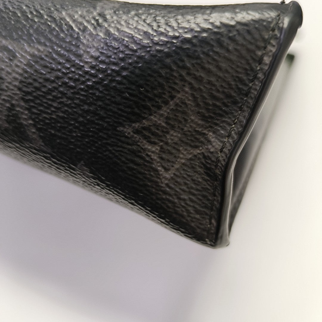 Pochette Voyag MM Monogram Coated Canvas Black
