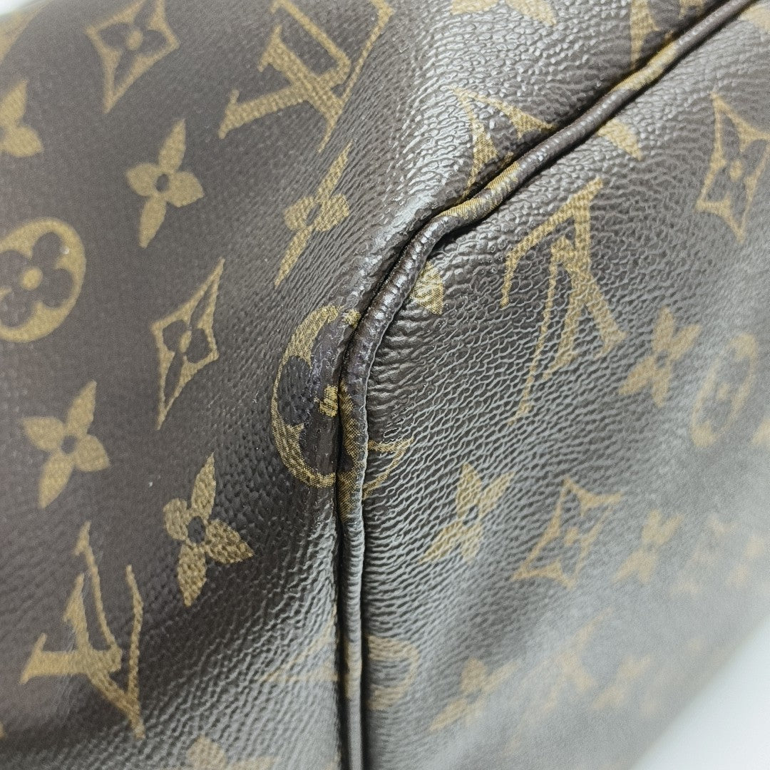 NEVERFULL GM Monogram Coated Canvas Brown