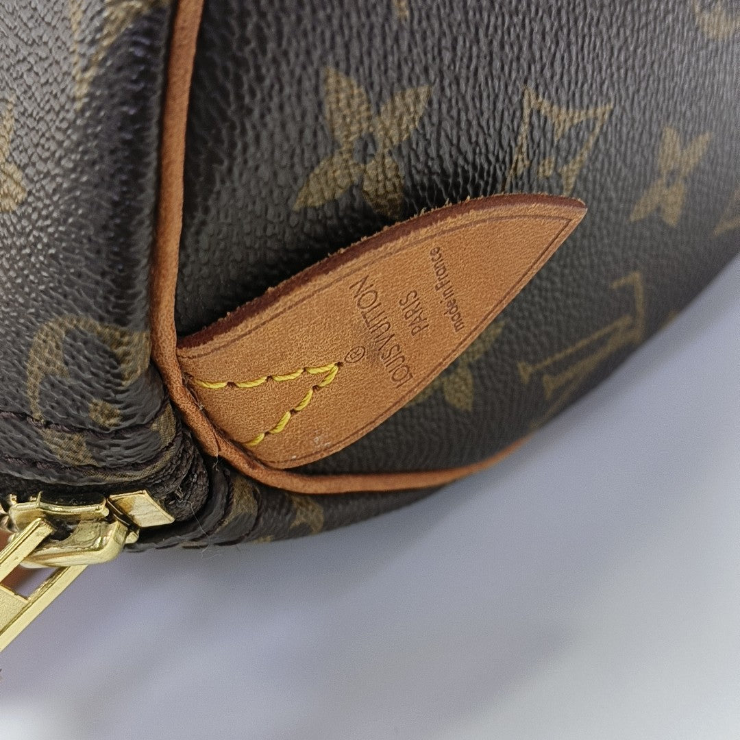 SPEEDY 25 Monogram Coated Canvas Brown