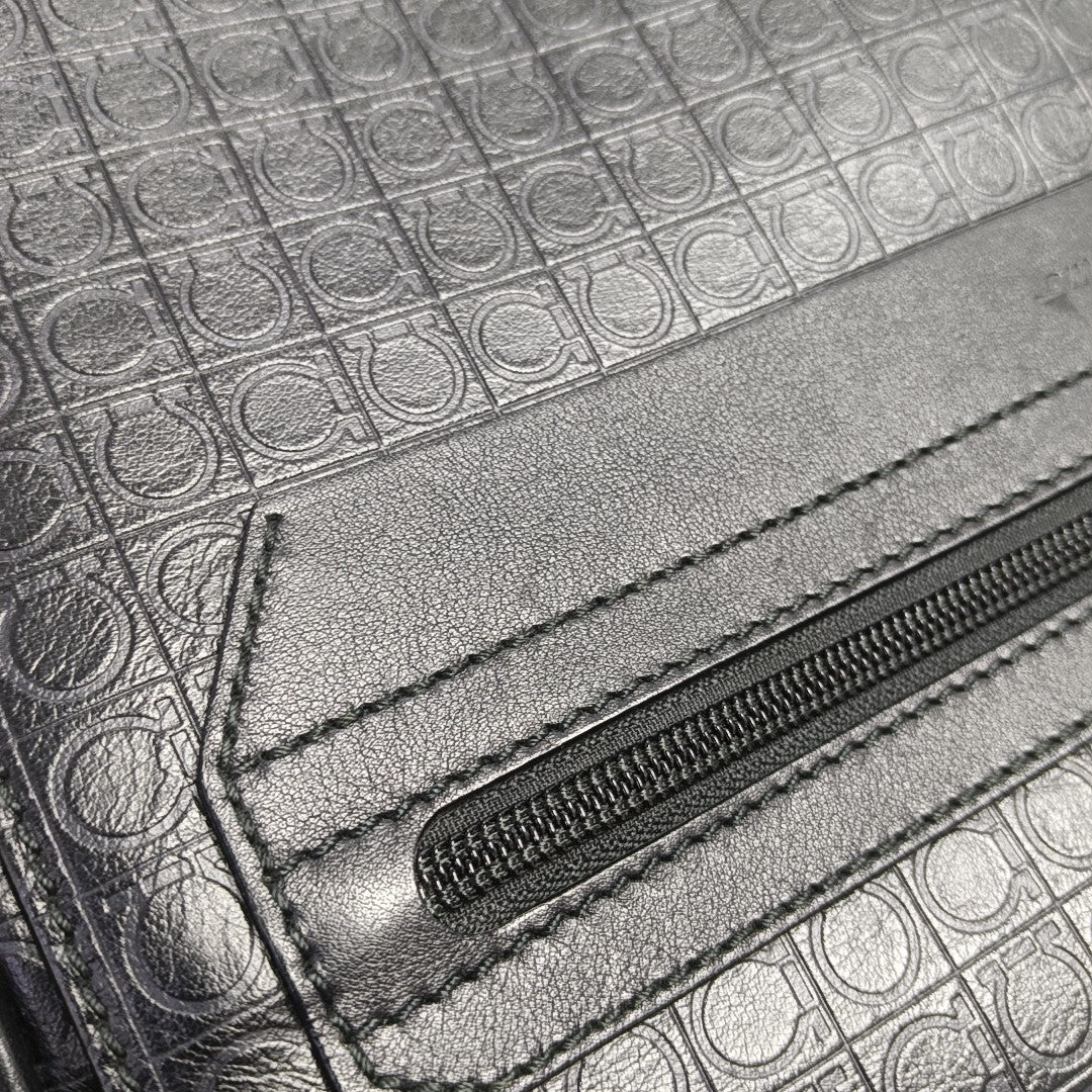 Calfskin Shoulder Bag Black