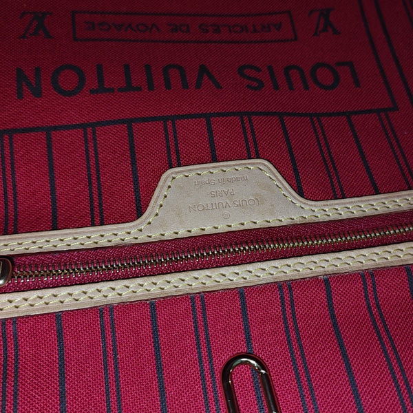 NEVERFULL MM Monogram Coated Canvas Brown
