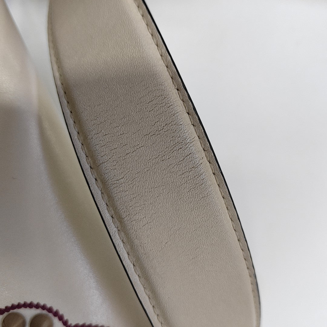 Kan I Medium Calfskin White