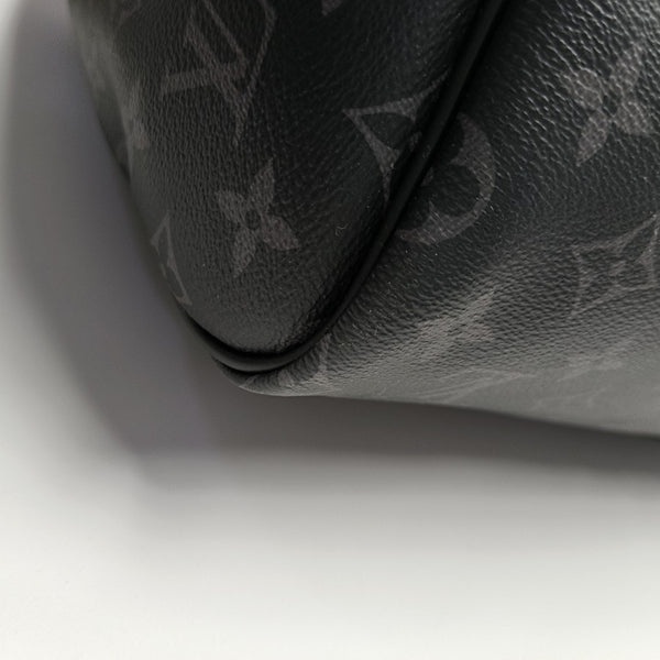 KEEPALL 55 Monogram Coated Canvas Black