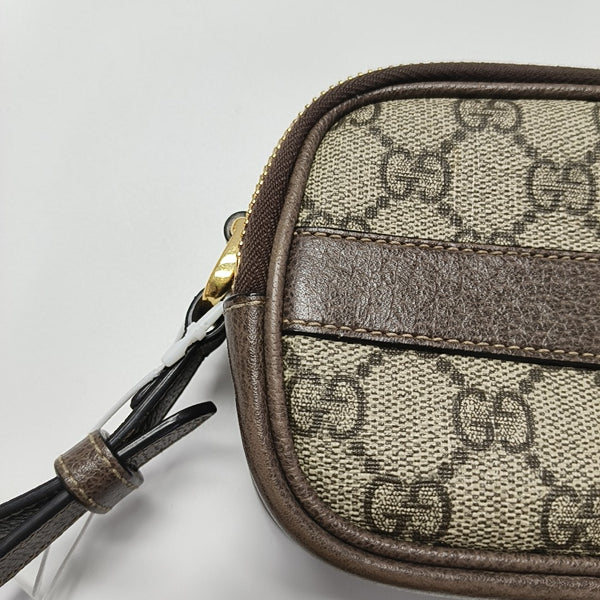 Ophidia Mini Monogram Coated Canvas Beige