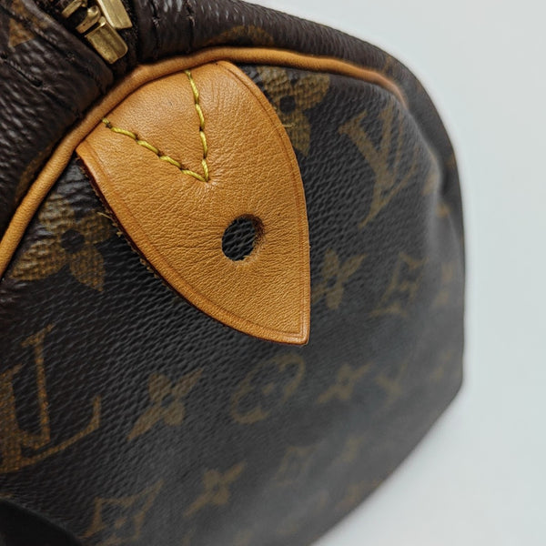 SPEEDY 30 Monogram Coated Canvas Brown