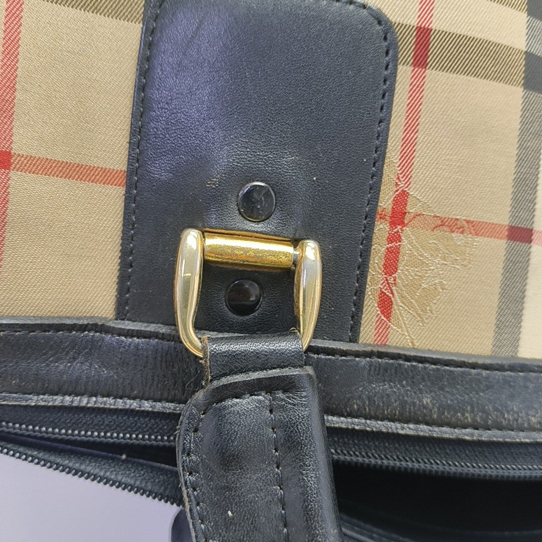 Canvas Top Handle Bag Beige
