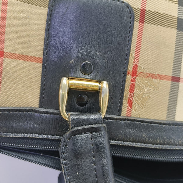 Canvas Top Handle Bag Beige