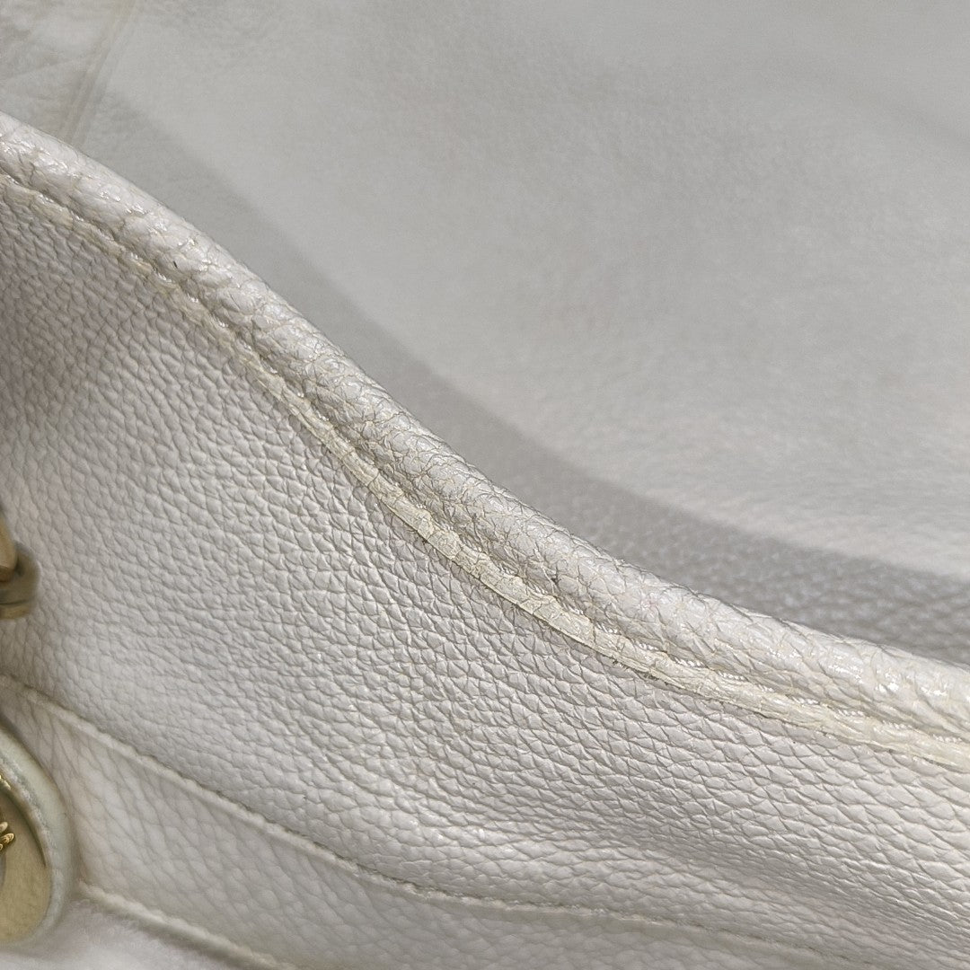 Cannage Calfskin White