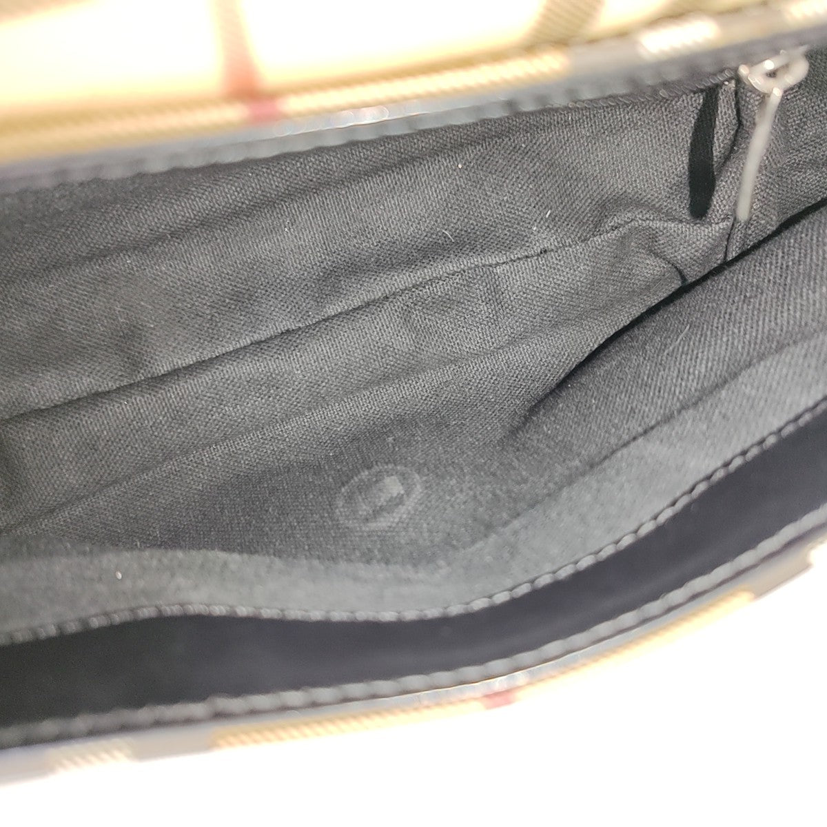 Coated Canvas Shoulder Bag Brown