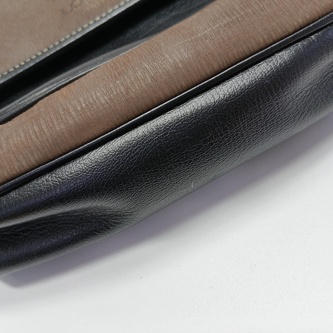 Calfskin Shoulder Bag Brown