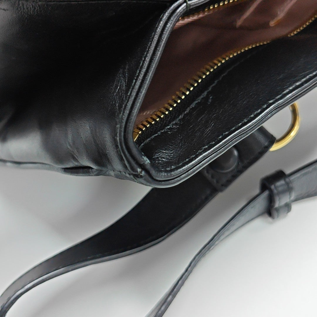 Arli Large Calfskin Black