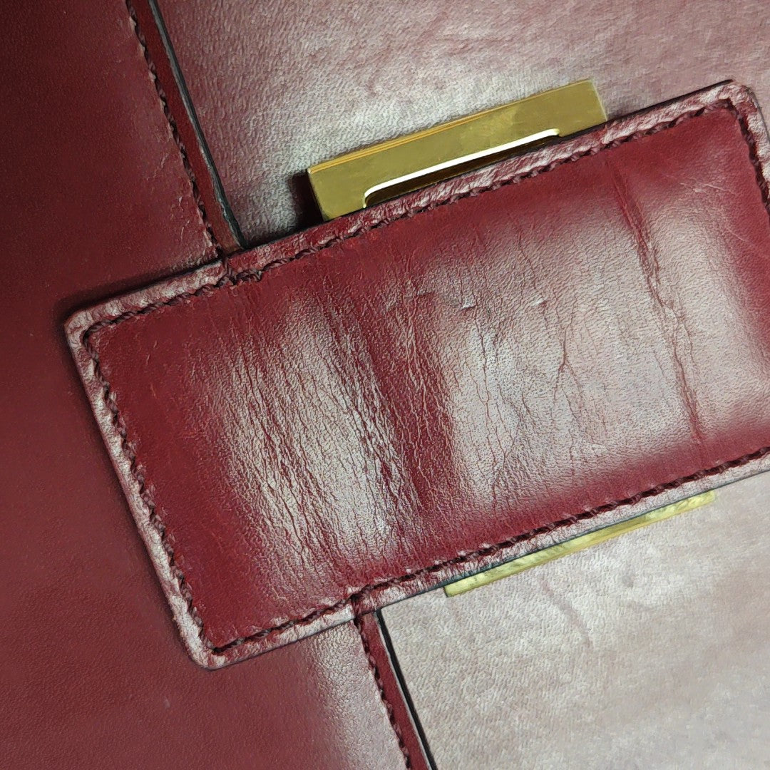 Calfskin Shoulder Bag Red