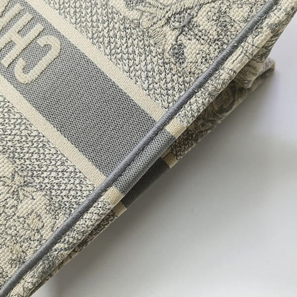 Book Tote Medium Fabric Gray