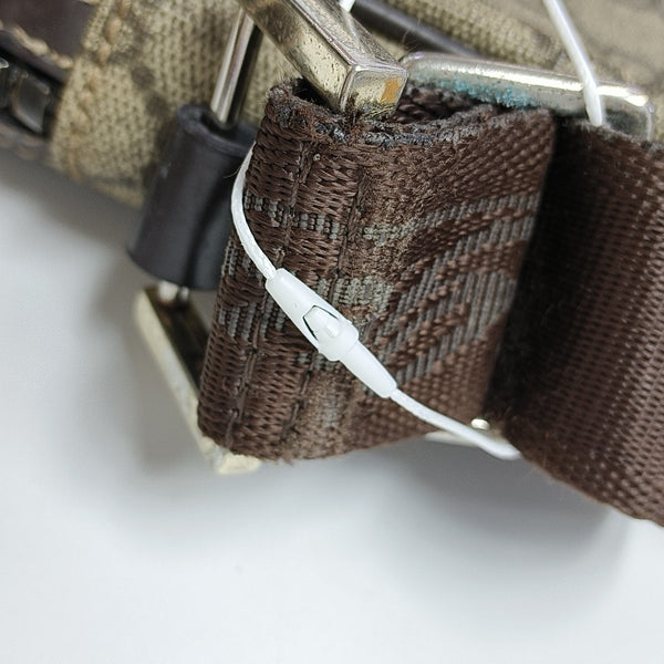 Monogram Coated Canvas Crossbody Bag Beige