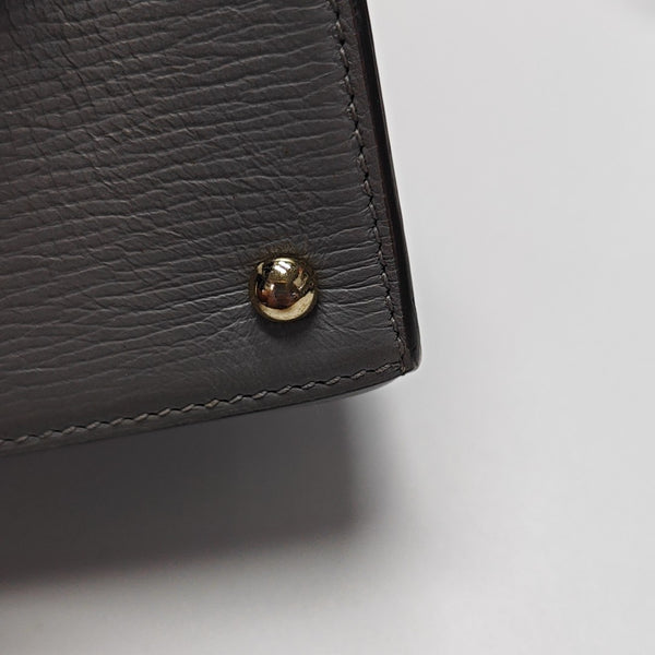 Calfskin Shoulder Bag Gray
