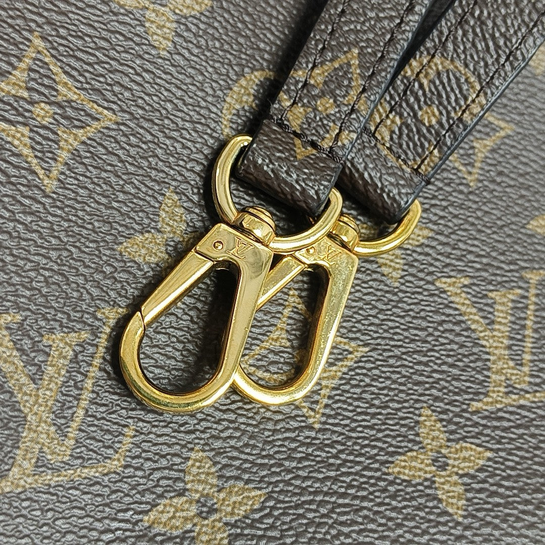 MONTAIGNE Monogram Coated Canvas Brown