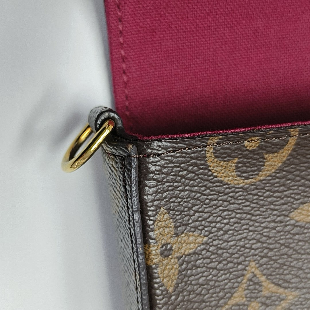 FÉLICIE Monogram Coated Canvas Brown