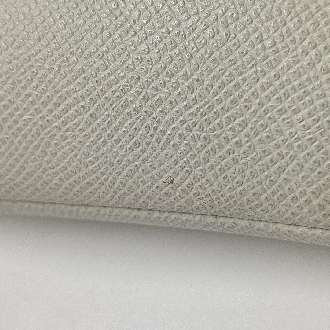 Saddle Medium Calfskin White