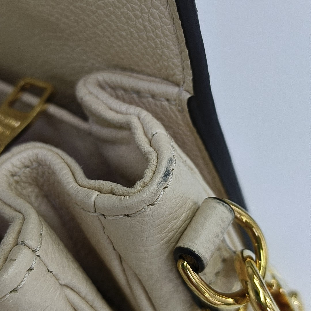 MÉTIS EAST WEST Monogram Calfskin Beige