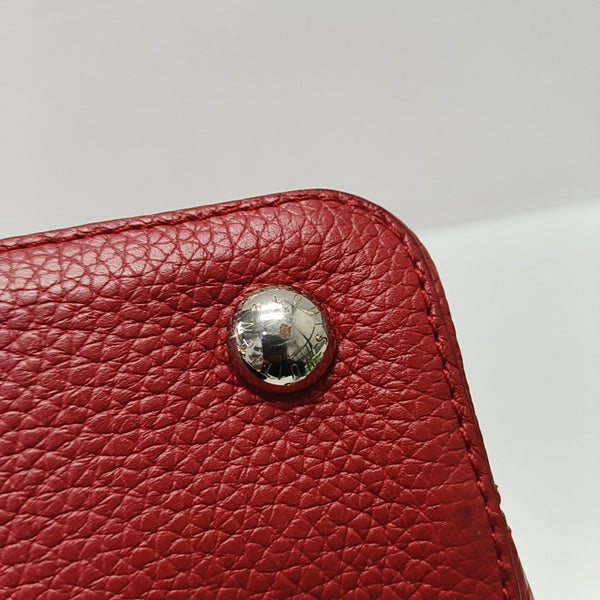 Capucines MM Piel de becerro Rojo