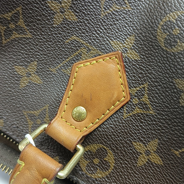 SPEEDY 30 Monogram Coated Canvas Brown