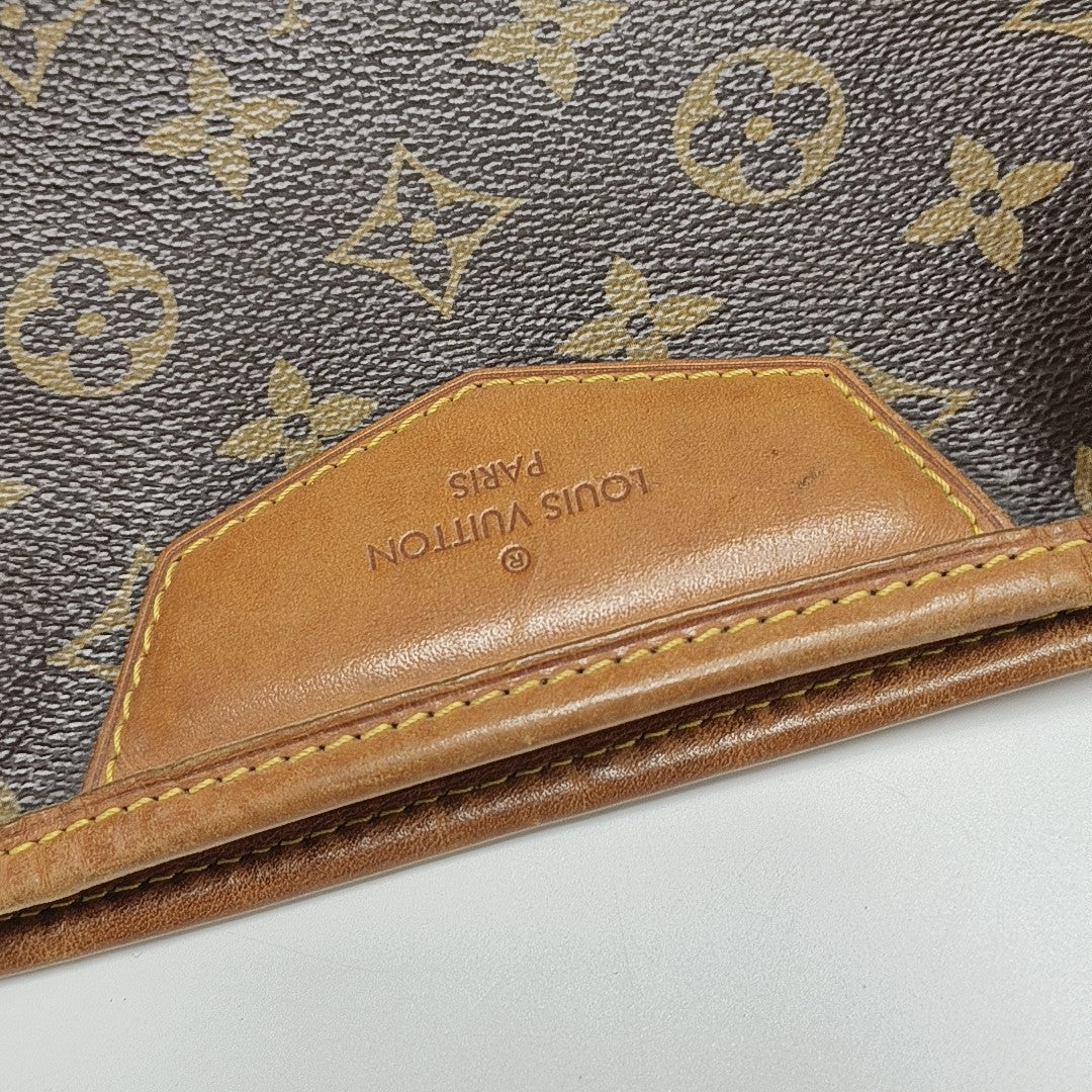 ESTRELA MM Monogram Coated Canvas Brown