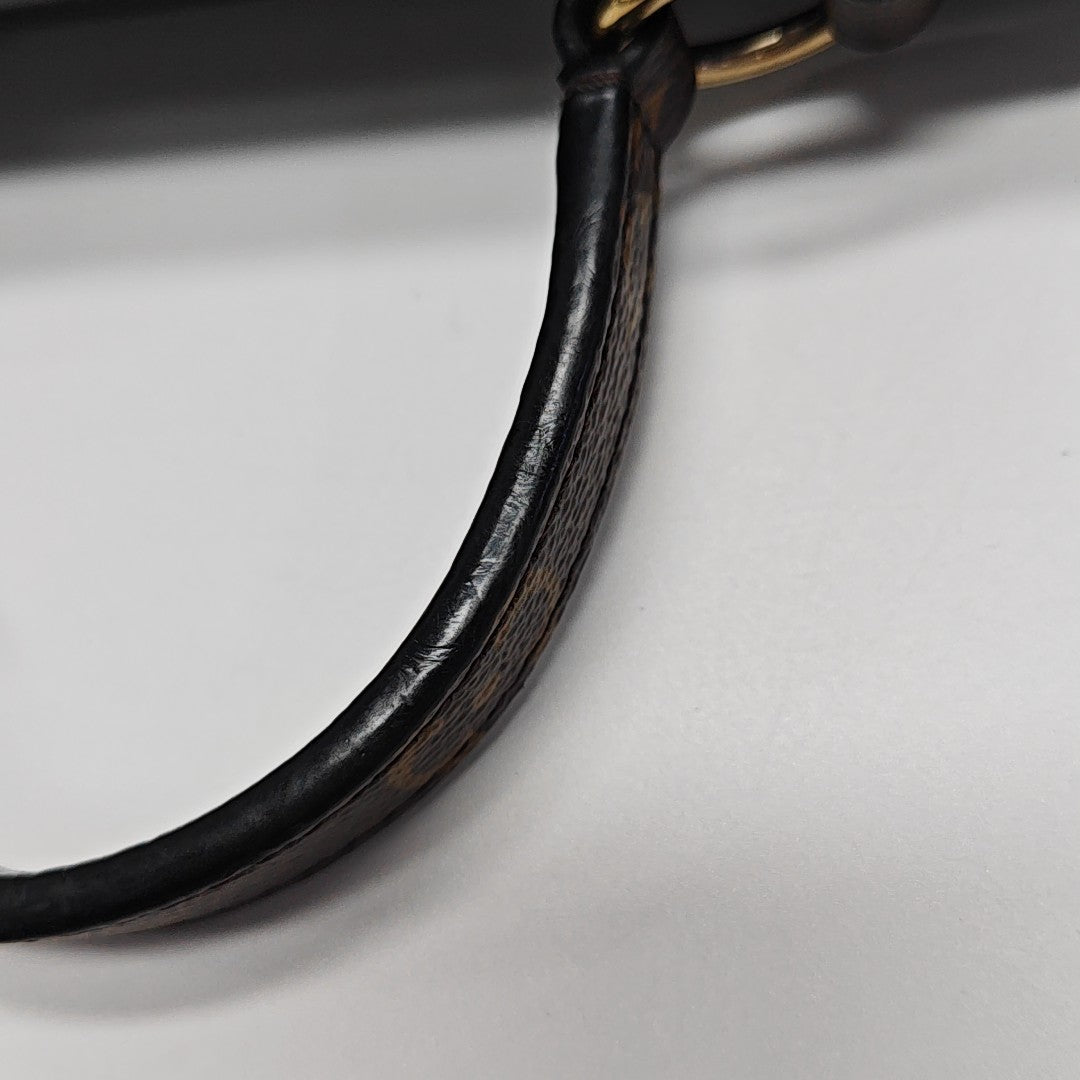 SPRING STREET Monogram Patent Leather Black