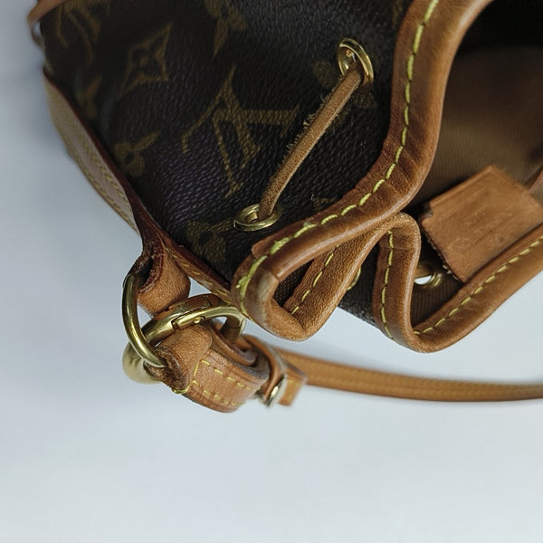 NÉONOÉ Nano Monogram Coated Canvas Brown