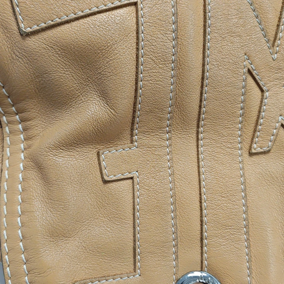 Quilted Calfskin Tote Bag Yellow