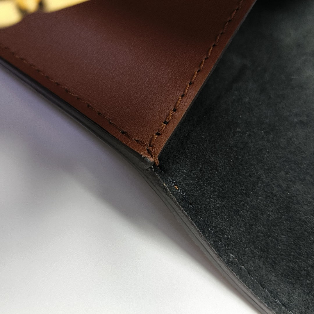 DAUPHINE MM Monogram Coated Canvas Brown